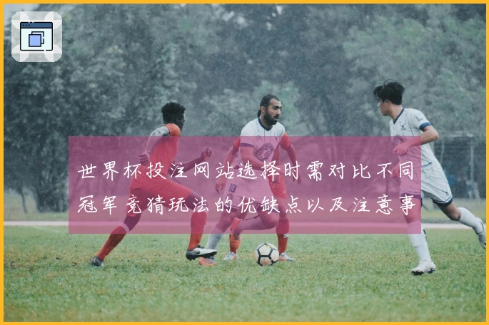 世界杯投注网站选择时需对比不同冠军竞猜玩法的优缺点以及注意事项