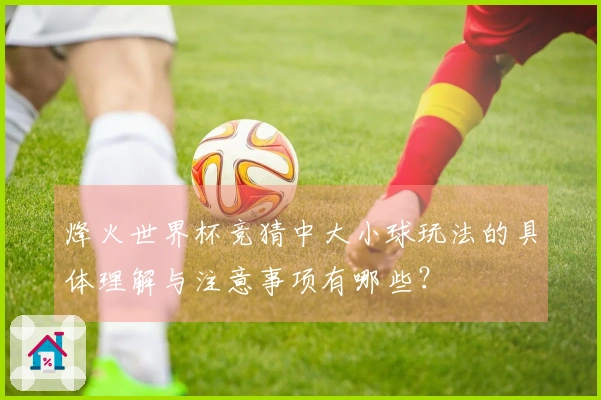 烽火世界杯竞猜中大小球玩法的具体理解与注意事项有哪些?